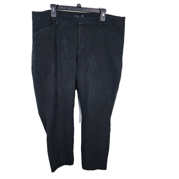 Old Navy Womens Pixie Pants Plus Size 18 Short High Rise Secret Slim Pockets - Picture 1 of 9